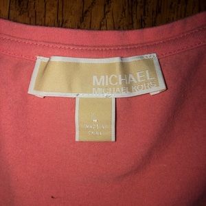 Michael Kors Womens Sleeveless Top Rouched Sides